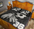 Ohaprints-Quilt-Bed-Set-Pillowcase-Soccer-Goalkeeper-Gloves-Sports-Lover-Fan-Unique-Gift-Custom-Personalized-Name-Blanket-Bedspread-Bedding-3012-Queen (80'' x 90'')