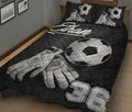 Ohaprints-Quilt-Bed-Set-Pillowcase-Soccer-Goalkeeper-Gloves-Sports-Lover-Fan-Unique-Gift-Custom-Personalized-Name-Blanket-Bedspread-Bedding-3012-King (90'' x 100'')