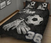 Ohaprints-Quilt-Bed-Set-Pillowcase-Soccer-Goalkeeper-Gloves-Sports-Lover-Fan-Unique-Gift-Custom-Personalized-Name-Blanket-Bedspread-Bedding-3012-King (90&#39;&#39; x 100&#39;&#39;)