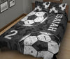 Ohaprints-Quilt-Bed-Set-Pillowcase-Soccer-Ball-Black-Camo-Pattern-Sports-Fan-Gift-Custom-Personalized-Name-Number-Blanket-Bedspread-Bedding-2979-King (90&#39;&#39; x 100&#39;&#39;)