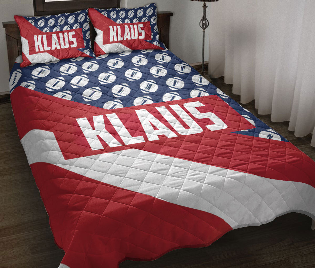 Ohaprints-Quilt-Bed-Set-Pillowcase-Football-Patriotic-American-National-Flag-Sports-Gift-Custom-Personalized-Name-Blanket-Bedspread-Bedding-3013-Throw (55'' x 60'')