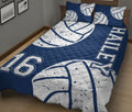 Ohaprints-Quilt-Bed-Set-Pillowcase-Volleyball-Ball-Blue-Pattern-Sports-Lover-Fan-Gift-Custom-Personalized-Name-Blanket-Bedspread-Bedding-1256-King (90'' x 100'')