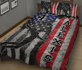 Ohaprints-Quilt-Bed-Set-Pillowcase-Volleyball-Girl-America-Us-Flag-Black-Camo-Pattern-Custom-Personalized-Name-Blanket-Bedspread-Bedding-2470-King (90'' x 100'')