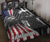 Ohaprints-Quilt-Bed-Set-Pillowcase-Police-Christian-American-Us-Flag-Custom-Personalized-Name-Number-Blanket-Bedspread-Bedding-3611-Throw (55&#39;&#39; x 60&#39;&#39;)