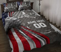 Ohaprints-Quilt-Bed-Set-Pillowcase-Football-Player-American-Us-Flag-Patriotic-Custom-Personalized-Name-Number-Blanket-Bedspread-Bedding-3129-Throw (55'' x 60'')