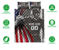 Ohaprints-Quilt-Bed-Set-Pillowcase-Football-Player-American-Us-Flag-Patriotic-Custom-Personalized-Name-Number-Blanket-Bedspread-Bedding-3129-Double (70'' x 80'')