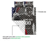 Ohaprints-Quilt-Bed-Set-Pillowcase-Football-Player-American-Us-Flag-Patriotic-Custom-Personalized-Name-Number-Blanket-Bedspread-Bedding-3129-Queen (80&#39;&#39; x 90&#39;&#39;)