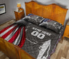 Ohaprints-Quilt-Bed-Set-Pillowcase-Football-Player-American-Us-Flag-Patriotic-Custom-Personalized-Name-Number-Blanket-Bedspread-Bedding-3129-King (90&#39;&#39; x 100&#39;&#39;)
