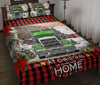 Ohaprints-Quilt-Bed-Set-Pillowcase-Green-Truck-Trucker-At-Christmas-Roads-Lead-Custom-Personalized-Name-Blanket-Bedspread-Bedding-3481-Throw (55&#39;&#39; x 60&#39;&#39;)