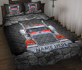 Ohaprints-Quilt-Bed-Set-Pillowcase-Red-Truck-Trucker-Driver-Gift-Crack-Pattern-Custom-Personalized-Name-Blanket-Bedspread-Bedding-3488-Throw (55'' x 60'')