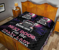 Ohaprints-Quilt-Bed-Set-Pillowcase-I'M-The-Crazy-Lady-Who-Drives-Big-Trucks-Trucker-Gift-Custom-Personalized-Name-Blanket-Bedspread-Bedding-3310-Queen (80'' x 90'')