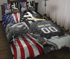 Ohaprints-Quilt-Bed-Set-Pillowcase-Baseball-Player-Christian-American-Flag-Cross-Custom-Personalized-Name-Number-Blanket-Bedspread-Bedding-3019-Throw (55&#39;&#39; x 60&#39;&#39;)