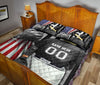 Ohaprints-Quilt-Bed-Set-Pillowcase-Baseball-Player-Christian-American-Flag-Cross-Custom-Personalized-Name-Number-Blanket-Bedspread-Bedding-3019-Queen (80&#39;&#39; x 90&#39;&#39;)