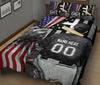 Ohaprints-Quilt-Bed-Set-Pillowcase-Baseball-Player-Christian-American-Flag-Cross-Custom-Personalized-Name-Number-Blanket-Bedspread-Bedding-3019-King (90&#39;&#39; x 100&#39;&#39;)