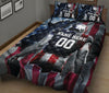 Ohaprints-Quilt-Bed-Set-Pillowcase-American-Football-Player-American-Flag-Pattern-Custom-Personalized-Name-Number-Blanket-Bedspread-Bedding-2961-King (90&#39;&#39; x 100&#39;&#39;)