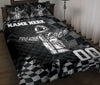 Ohaprints-Quilt-Bed-Set-Pillowcase-Racing-Lover-Racer-Checkered-Flag-Unique-Gift-Custom-Personalized-Name-Number-Blanket-Bedspread-Bedding-2971-Throw (55&#39;&#39; x 60&#39;&#39;)
