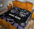 Ohaprints-Quilt-Bed-Set-Pillowcase-Racing-Racer-Checkered-Pattern-Unique-Gift-Custom-Personalized-Name-Number-Blanket-Bedspread-Bedding-743-Queen (80'' x 90'')