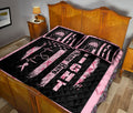 Ohaprints-Quilt-Bed-Set-Pillowcase-Breast-Cancer-Fight-Awareness-Get-Well-Soon-Gift-Custom-Personalized-Name-Blanket-Bedspread-Bedding-1373-Queen (80'' x 90'')