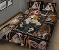 Ohaprints-Quilt-Bed-Set-Pillowcase-Cute-English-Bull-Bulldog-Dog-Lover-Unique-Gift-Custom-Personalized-Name-Blanket-Bedspread-Bedding-1082-King (90'' x 100'')