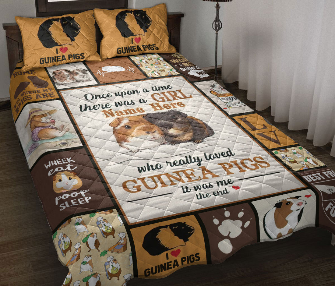 Ohaprints-Quilt-Bed-Set-Pillowcase-A-Girl-Who-Loves-Guinea-Pigs-Gift-For-Animal-Lovers-Custom-Personalized-Name-Blanket-Bedspread-Bedding-2845-Throw (55'' x 60'')