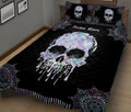 Ohaprints-Quilt-Bed-Set-Pillowcase-Skull-Hologram-Mandala-Floral-Pattern-Unique-Gift-Custom-Personalized-Name-Blanket-Bedspread-Bedding-2554-King (90'' x 100'')