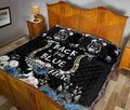 Ohaprints-Quilt-Bed-Set-Pillowcase-Police-Back-The-Blue-Thin-Blue-Line-Floral-Black-Custom-Personalized-Name-Blanket-Bedspread-Bedding-1882-Queen (80'' x 90'')