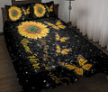 Ohaprints-Quilt-Bed-Set-Pillowcase-Butterfly-Sunflower-Floral-Yellow-&-Black-Pattern-Custom-Personalized-Name-Blanket-Bedspread-Bedding-1883-Throw (55'' x 60'')