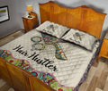 Ohaprints-Quilt-Bed-Set-Pillowcase-Hair-Hustler-Hairdresser-Mandala-Floral-Pattern-Custom-Personalized-Name-Blanket-Bedspread-Bedding-2472-Queen (80'' x 90'')