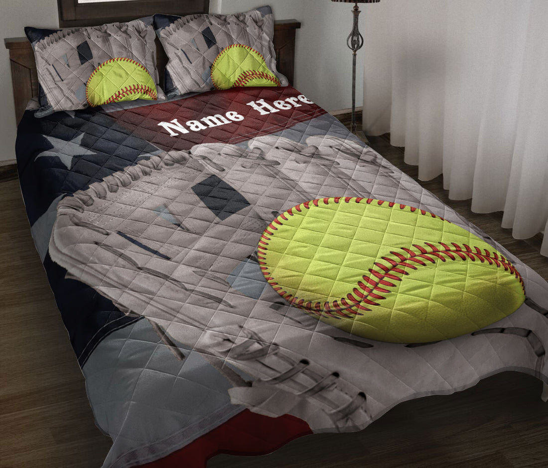Ohaprints-Quilt-Bed-Set-Pillowcase-Softball-Crack-American-Flag-Sports-Lover-Gift-Custom-Personalized-Name-Blanket-Bedspread-Bedding-18-Throw (55'' x 60'')