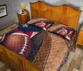 Ohaprints-Quilt-Bed-Set-Pillowcase-American-Football-Brown-Pattern-Unique-Gift-For-Football-Sports-Lover-Blanket-Bedspread-Bedding-3047-Queen (80'' x 90'')