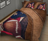 Ohaprints-Quilt-Bed-Set-Pillowcase-American-Football-Brown-Pattern-Unique-Gift-For-Football-Sports-Lover-Blanket-Bedspread-Bedding-3047-King (90&#39;&#39; x 100&#39;&#39;)