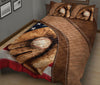 Ohaprints-Quilt-Bed-Set-Pillowcase-Baseball-Ball-Gloves-Brown-Pattern-Unique-Gift-For-Baseball-Sports-Lover-Blanket-Bedspread-Bedding-865-King (90&#39;&#39; x 100&#39;&#39;)