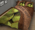 Ohaprints-Quilt-Bed-Set-Pillowcase-Softball-Brown-Pattern-Gift-For-Sports-Lover-Custom-Personalized-Name-Blanket-Bedspread-Bedding-1781-King (90'' x 100'')