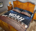 Ohaprints-Quilt-Bed-Set-Pillowcase-American-Football-Stadium-Gift-For-Sport-Fans-Lovers-Custom-Personalized-Name-Blanket-Bedspread-Bedding-278-Queen (80'' x 90'')