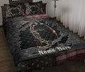 Ohaprints-Quilt-Bed-Set-Pillowcase-Deer-Hunting-American-Flag-With-Camo-Pattern-Custom-Personalized-Name-Blanket-Bedspread-Bedding-1782-Throw (55'' x 60'')