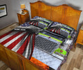 Ohaprints-Quilt-Bed-Set-Pillowcase-Lime-Truck-Unique-Gift-For-Trucker-Driver-Custom-Personalized-Name-Blanket-Bedspread-Bedding-3494-King (90'' x 100'')