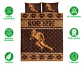 Ohaprints-Quilt-Bed-Set-Pillowcase-Football-Player-Brown-Pattern-Gift-For-Sport-Lover-Custom-Personalized-Name-Blanket-Bedspread-Bedding-3136-Double (70'' x 80'')