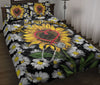 Ohaprints-Quilt-Bed-Set-Pillowcase-Nurse-Scrub-Life-You-Are-My-Sunshine-Daisy-Sunflower-Floral-Gift-For-Nurse-Blanket-Bedspread-Bedding-871-Throw (55&#39;&#39; x 60&#39;&#39;)
