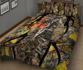 Ohaprints-Quilt-Bed-Set-Pillowcase-Deer-Hunting-Jacket-Yellow-Camo-Camouflage-Pattern-Unique-Gift-Blanket-Bedspread-Bedding-2377-King (90'' x 100'')