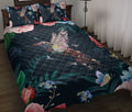 Ohaprints-Quilt-Bed-Set-Pillowcase-Hummingbird-Find-My-Soul-Flower-Garden-Floral-Pattern-Gift-For-Animal-Lover-Blanket-Bedspread-Bedding-1203-Throw (55'' x 60'')