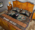 Ohaprints-Quilt-Bed-Set-Pillowcase-Black-German-Shepherd-Heart-Brown-Mandala-Custom-Personalized-Name-Blanket-Bedspread-Bedding-3728-King (90'' x 100'')