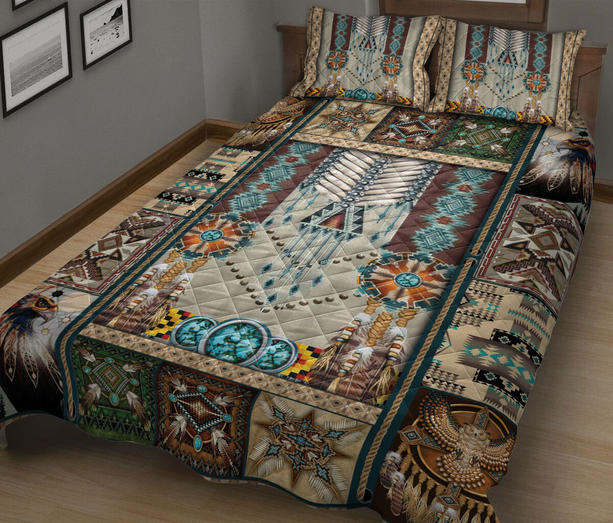 Ohaprints-Quilt-Bed-Set-Pillowcase-Turquoise-Dragonfly-I-Love-You-To-The-Moon-And-Back-Custom-Personalized-Name-Blanket-Bedspread-Bedding-2592-King (90'' x 100'')