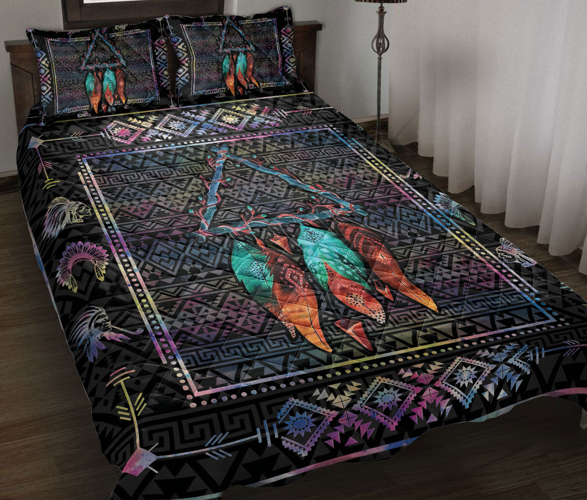 Ohaprints-Quilt-Bed-Set-Pillowcase-Turquoise-Dragonfly-I-Love-You-To-The-Moon-And-Back-Gift-For-Dragonfly-Lover-Blanket-Bedspread-Bedding-2495-Throw (55'' x 60'')