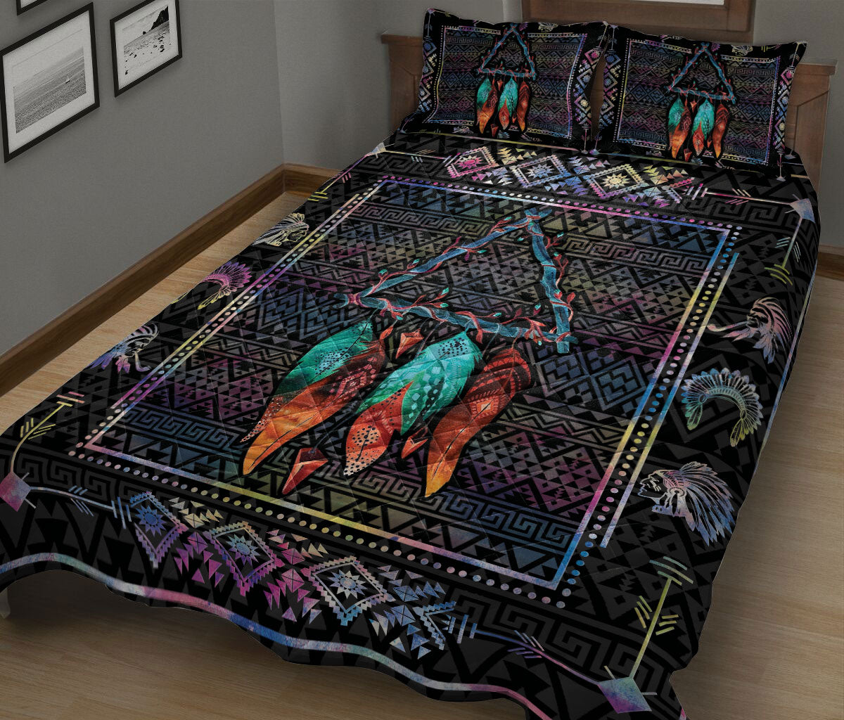 Ohaprints-Quilt-Bed-Set-Pillowcase-Turquoise-Dragonfly-I-Love-You-To-The-Moon-And-Back-Gift-For-Dragonfly-Lover-Blanket-Bedspread-Bedding-2495-King (90'' x 100'')