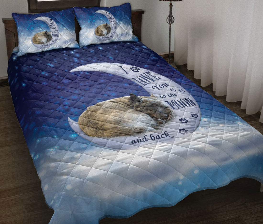 Ohaprints-Quilt-Bed-Set-Pillowcase-Cairn-Terrier-Dog-I-Love-You-To-The-Moon-And-Back-Gift-For-Dog-Puppy-Lover-Blanket-Bedspread-Bedding-1305-Throw (55'' x 60'')