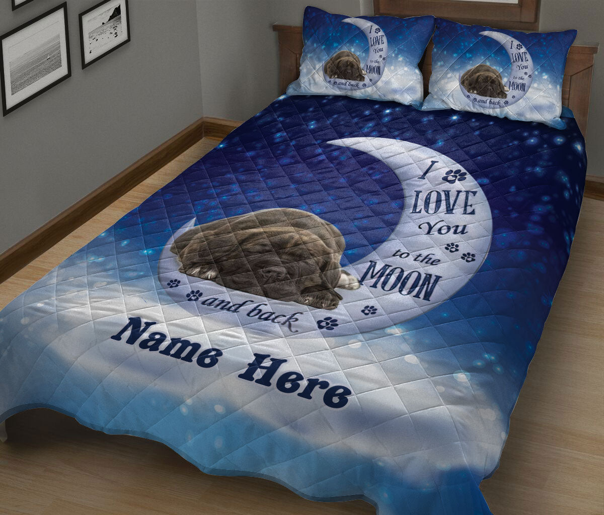 Ohaprints-Quilt-Bed-Set-Pillowcase-Cane-Corso-Dog-I-Love-You-To-The-Moon-And-Back-Custom-Personalized-Name-Blanket-Bedspread-Bedding-1847-King (90'' x 100'')