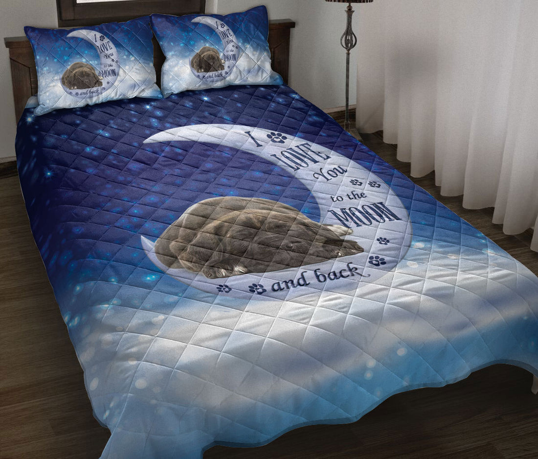 Ohaprints-Quilt-Bed-Set-Pillowcase-Cane-Corso-Dog-I-Love-You-To-The-Moon-And-Back-Gift-For-Dog-Puppy-Lover-Blanket-Bedspread-Bedding-2593-Throw (55'' x 60'')