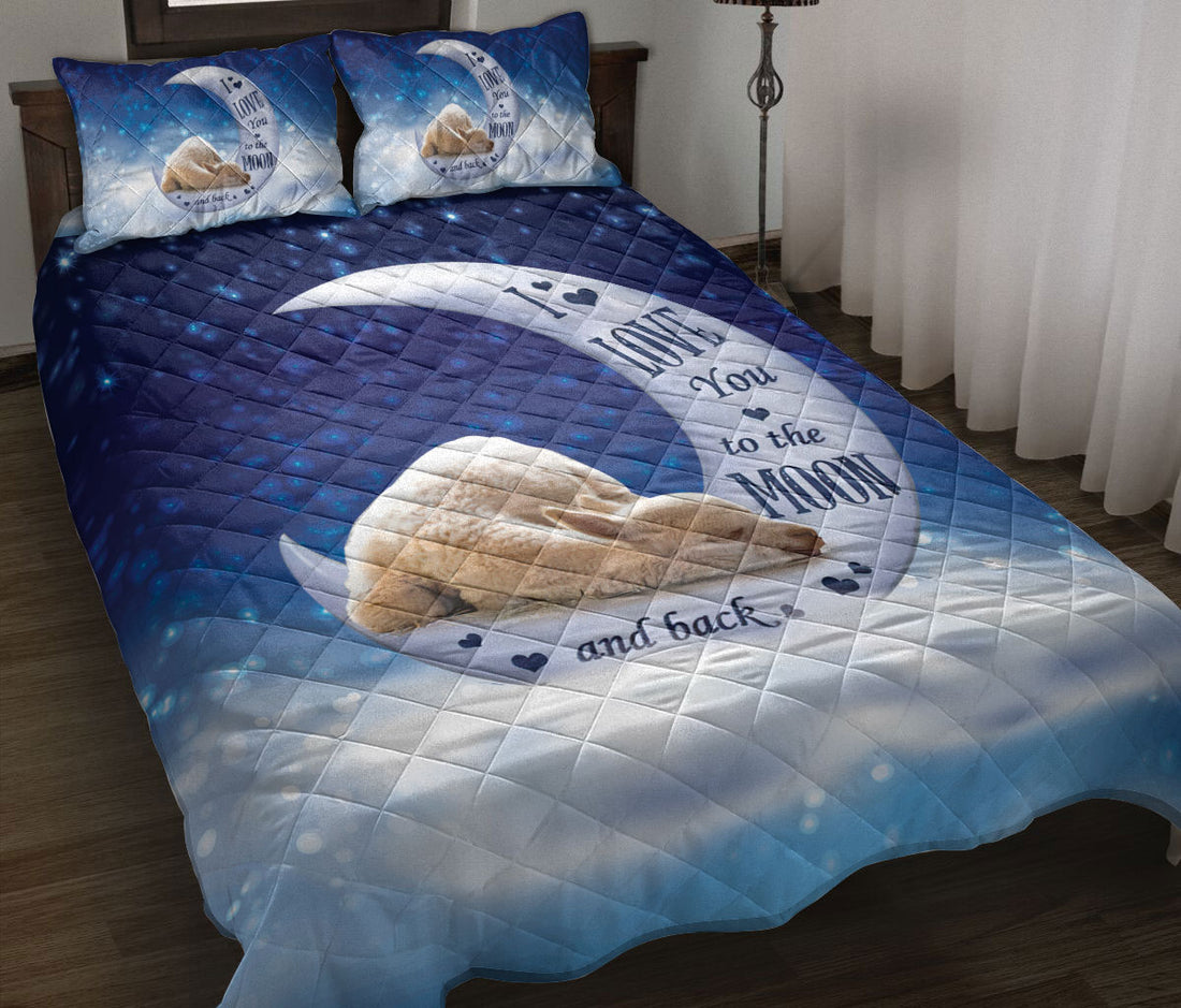 Ohaprints-Quilt-Bed-Set-Pillowcase-Sleeping-Alpaca-Llama-I-Love-You-To-The-Moon-And-Back-Gift-For-Animal-Lover-Blanket-Bedspread-Bedding-244-Throw (55'' x 60'')