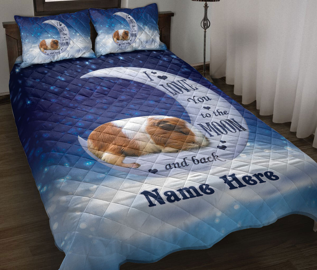 Ohaprints-Quilt-Bed-Set-Pillowcase-Guinea-Pig-I-Love-You-To-The-Moon-&-Back-Animal-Lover-Custom-Personalized-Name-Blanket-Bedspread-Bedding-1898-Throw (55'' x 60'')