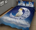 Ohaprints-Quilt-Bed-Set-Pillowcase-Pappagallo-Citron-Parrot-I-Love-You-To-The-Moon-And-Back-Gift-For-Animal-Lover-Blanket-Bedspread-Bedding-245-King (90'' x 100'')